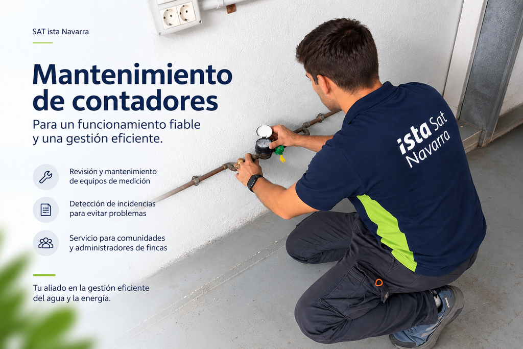 Mantenimiento de contadores en Pamplona por técnico de SAT ista Navarra